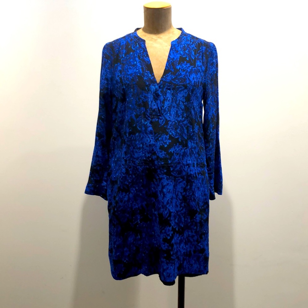 Madewell long-sleeve silk floral dress